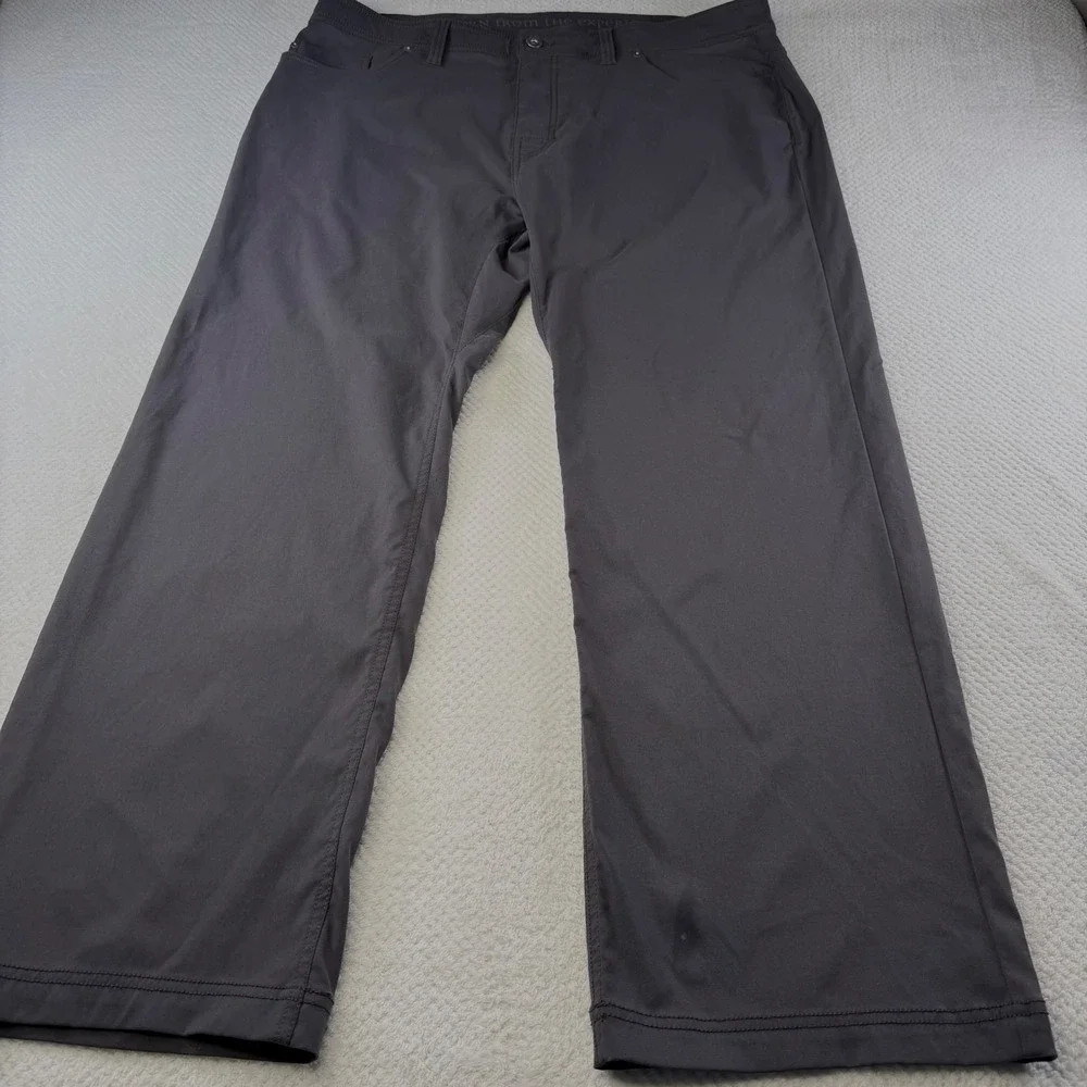 Prana Brion Pant II Charcoal Grey Hiking Climbing Pants M4BN30312 Mens 38x30